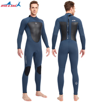 Full Wetsuit for Men, 3mm Wet Suits, Neoprene, Surfing, Diving, Snorkeling, Long Sleeves, Winter, Spring Swimsuit, S-4XL