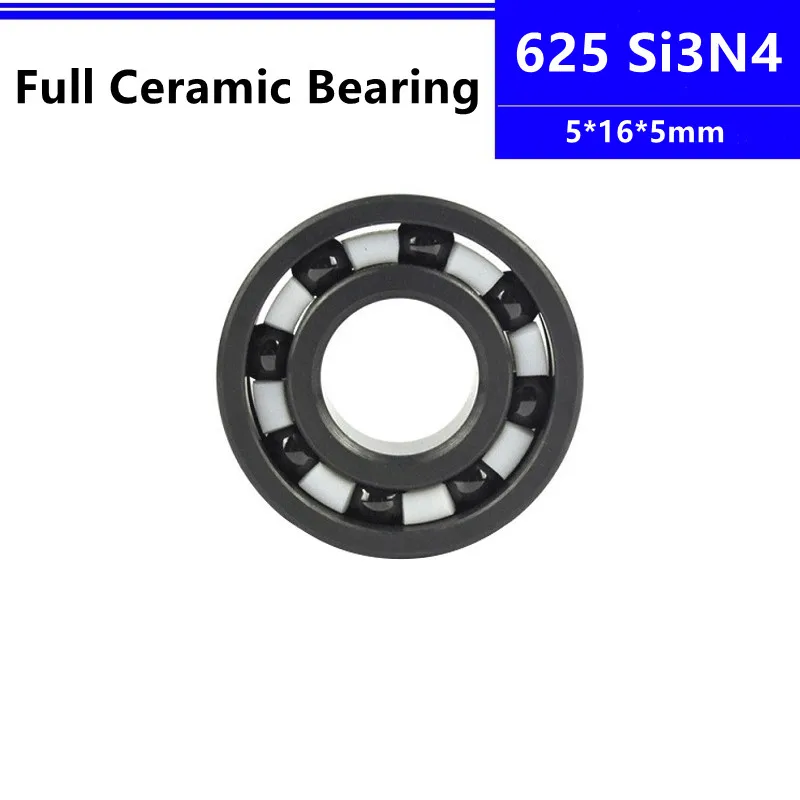 

4pcs/10pcs Si3N4 Ceramic bearing 625 5*16*5mm silicon nitride full Ceramic ball bearing 5x16x5 mm