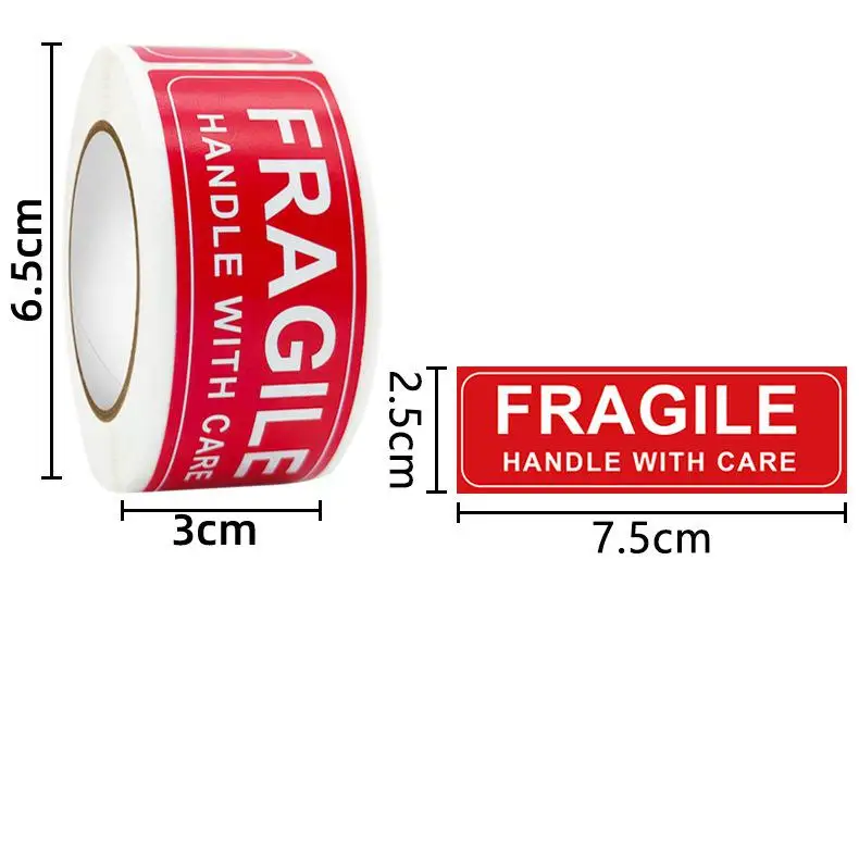 150PCS Fragile Stickers Handle with Care Warning Packing/Shipping Adhesive Labels Stickers for for Mailing Cartons Box Envelops