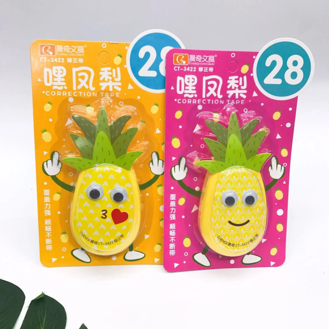 1 Pcs Lytwtw's Lovely Kawaii Cute Correction Tape Stationery Office School Supplies Gift Corrector Novel Pineapple Fruit