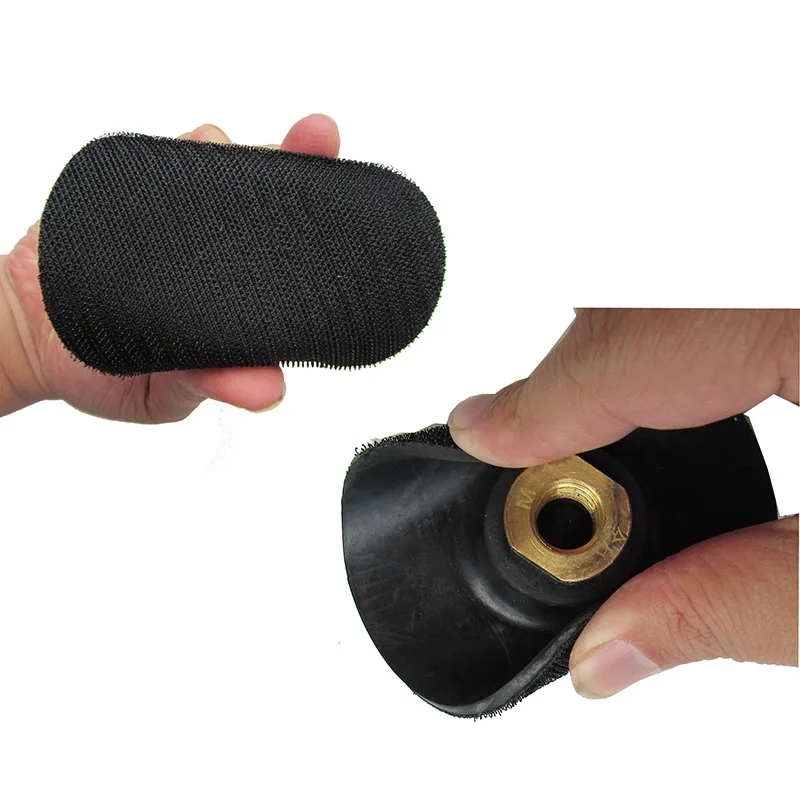 4 Inch 100mm Black Flexible Soft Rubber Back-Up Pad backer of Polishing Pad For Sticking Diamond Wet/Dry Polishing Pads