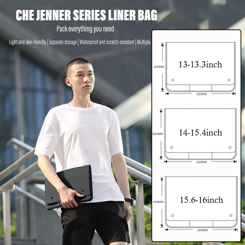 Laptop Inner Bag Multiple Compartments Portable Waterproof Case Notebook Sleeve 13.3 14 15.6 inch Macbook Air Pro HP Acer Lenovo