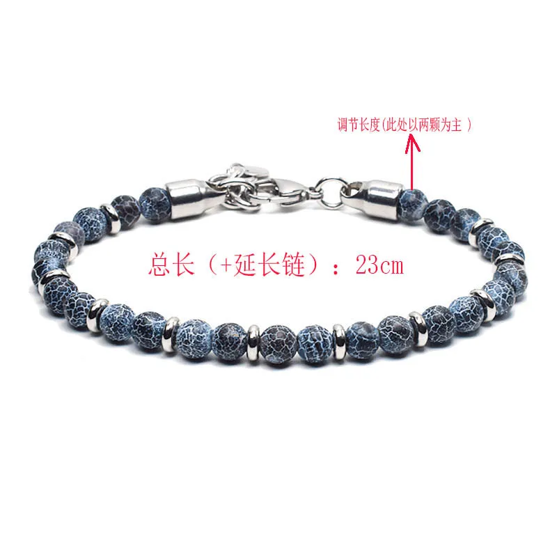 New Natural Stone Bracelets Male Minimalist Map Lava Tiger eye Brazalete For Hombre Buddha Braslet 8mm Hematite Strand Bracelet
