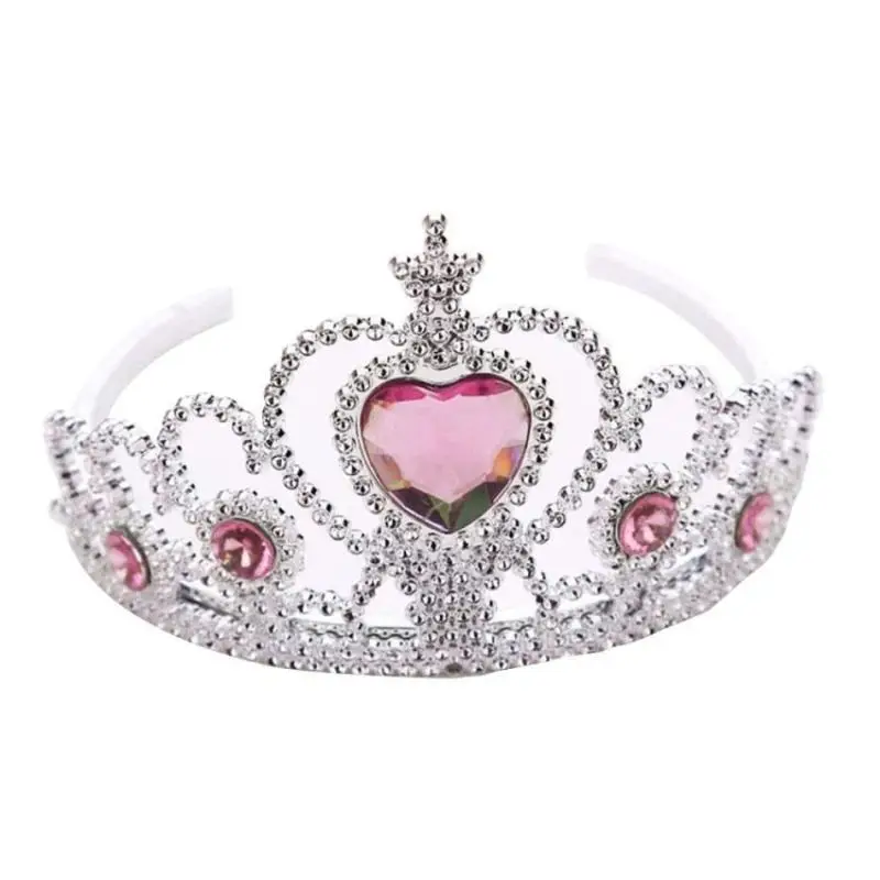 New Princess Crown Headwear Hair Ornament Baby Girls Fashion Plastic Hair Accessories Children Kids Photo Prop Headband