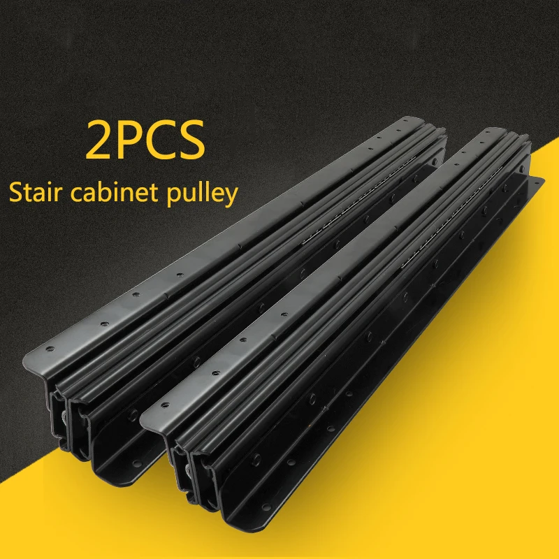 

400mm Cabinet pulley lengthened support sole shoe cabinet pull load-bearing track telescopic slide thickened guide rail heavy