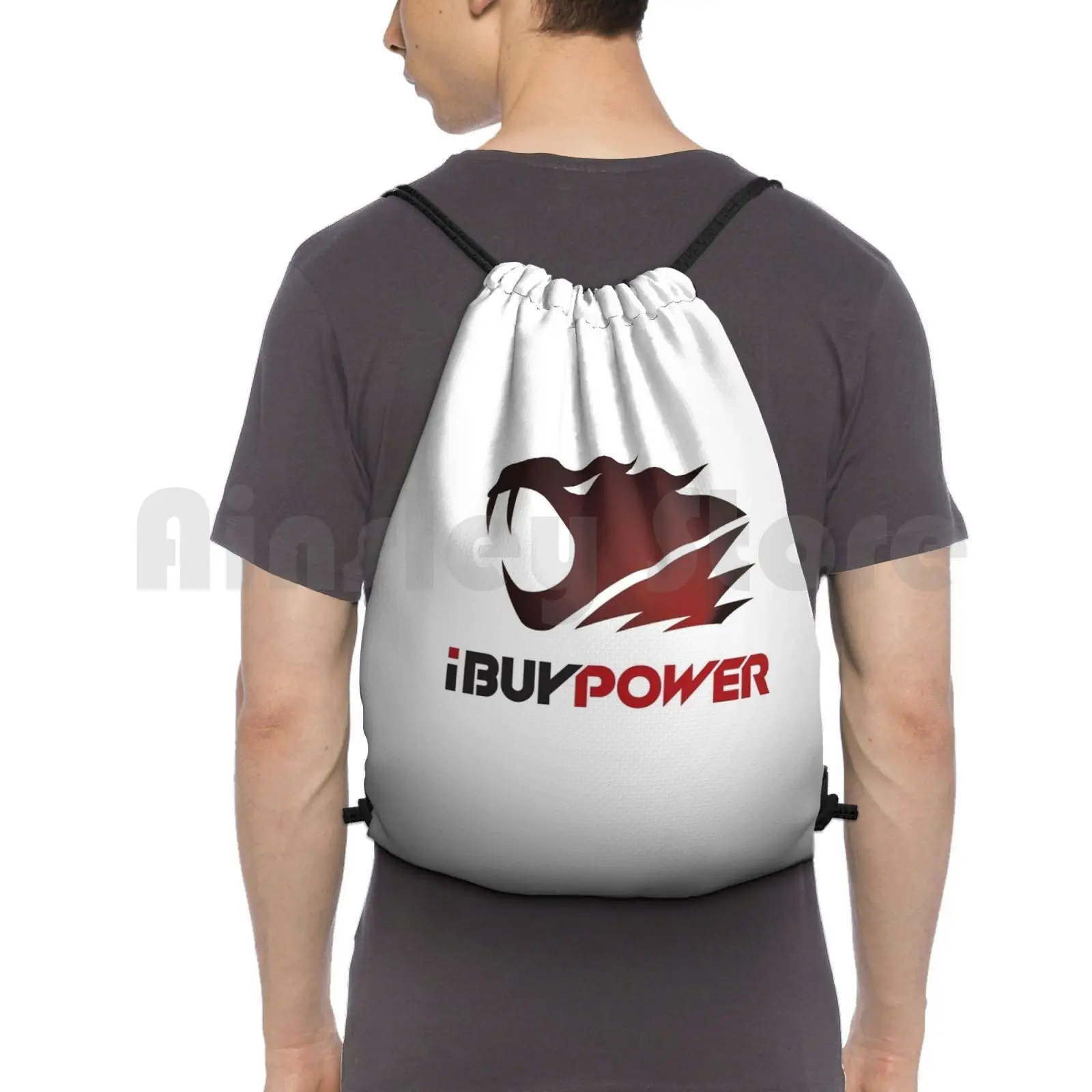 Ibuypower Backpack Drawstring Bags Gym Bag Waterproof Csgo Counter Strike Counter Strike Cs Cs Guns Games Fun Activity