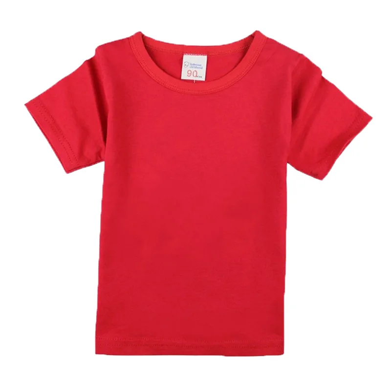 Boys Long Sleeve T Shirts For Children Spring Autumn pure color T-shirt Cotton 1 -15T Kids Clothing Baby Girls Tops Tees Clothes