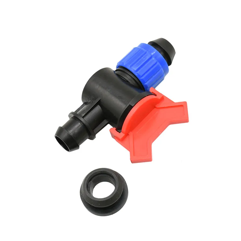 20mm Pe Hose Garden Tap With lock Nut 16mm To 20mm Hose Irrigation Water Valve DN15 Tube Adapter 1Pcs