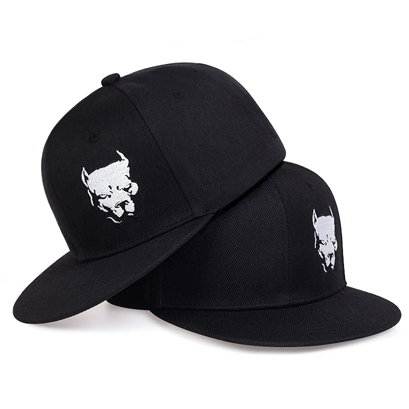 New Fashion Men Women Pitbull Dog Baseball Cap for Hip Hop Cotton Trucker Caps Bone Dad Hat Adjustable snapback hats gorras