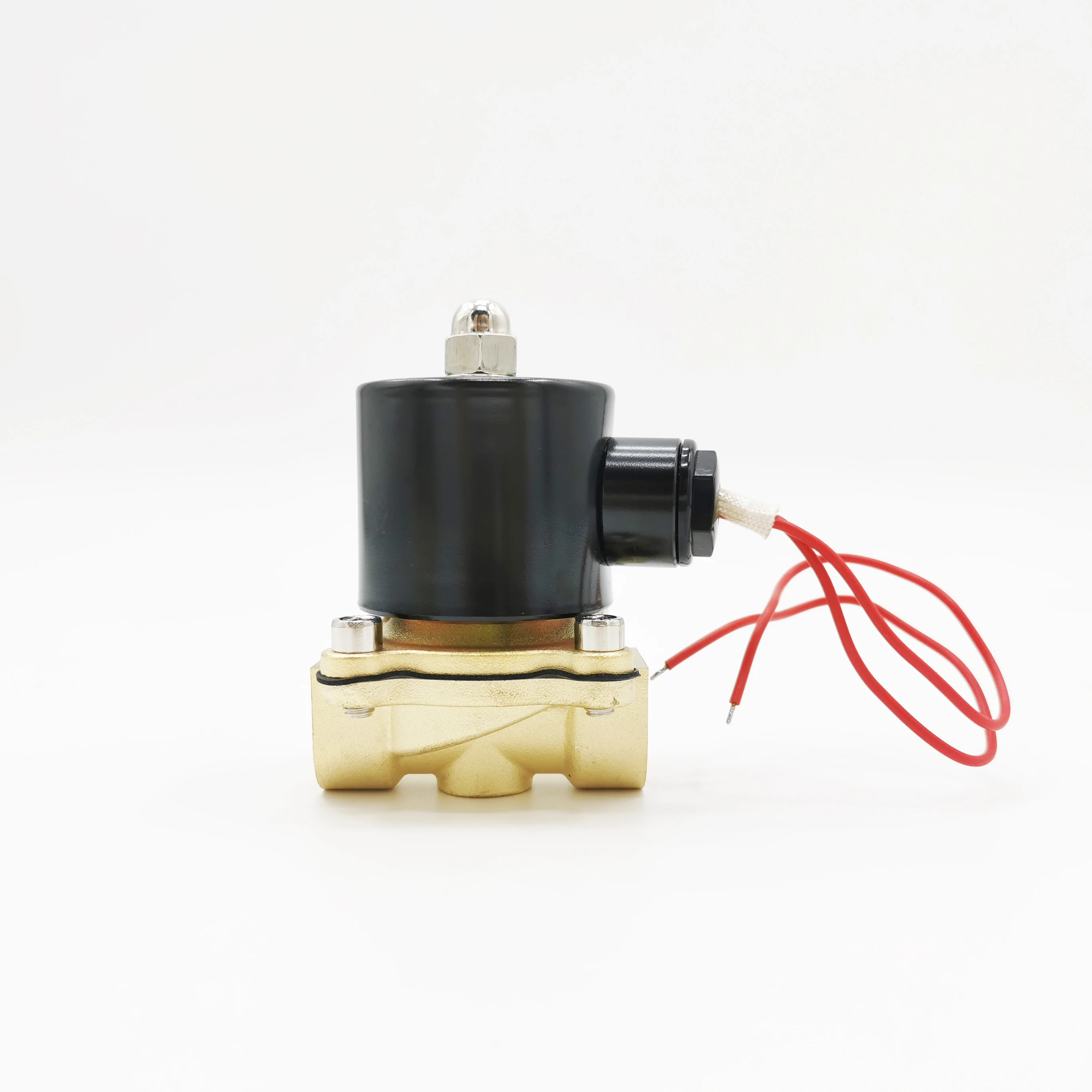 الكهربائية الملف اللولبي صمام عادة مغلقة AC220V المياه برهان G3/8 "G1/2" G3/4 "G1" G1-1/4 "G1-1/2" G2 "DC12V 24 فولت