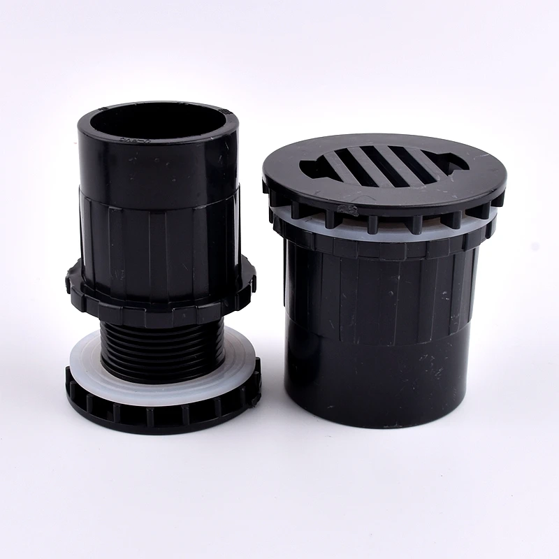 2~20pcs I.D 20~50mm PVC Pipe Aquarium Fish Tank Straight Drainage Connectors Home DIY Water Tank Inlet Outlet Supply Tube Joint