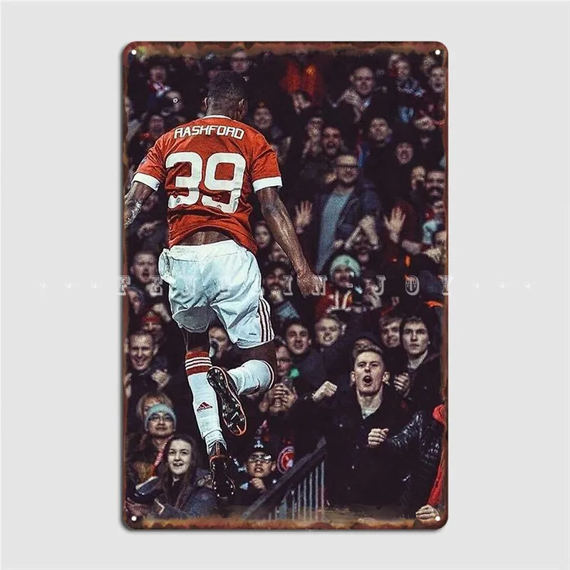 Marcus Rashford Metal Sign Wall Cave Home Classic Painting Décor Tin Sign Poster