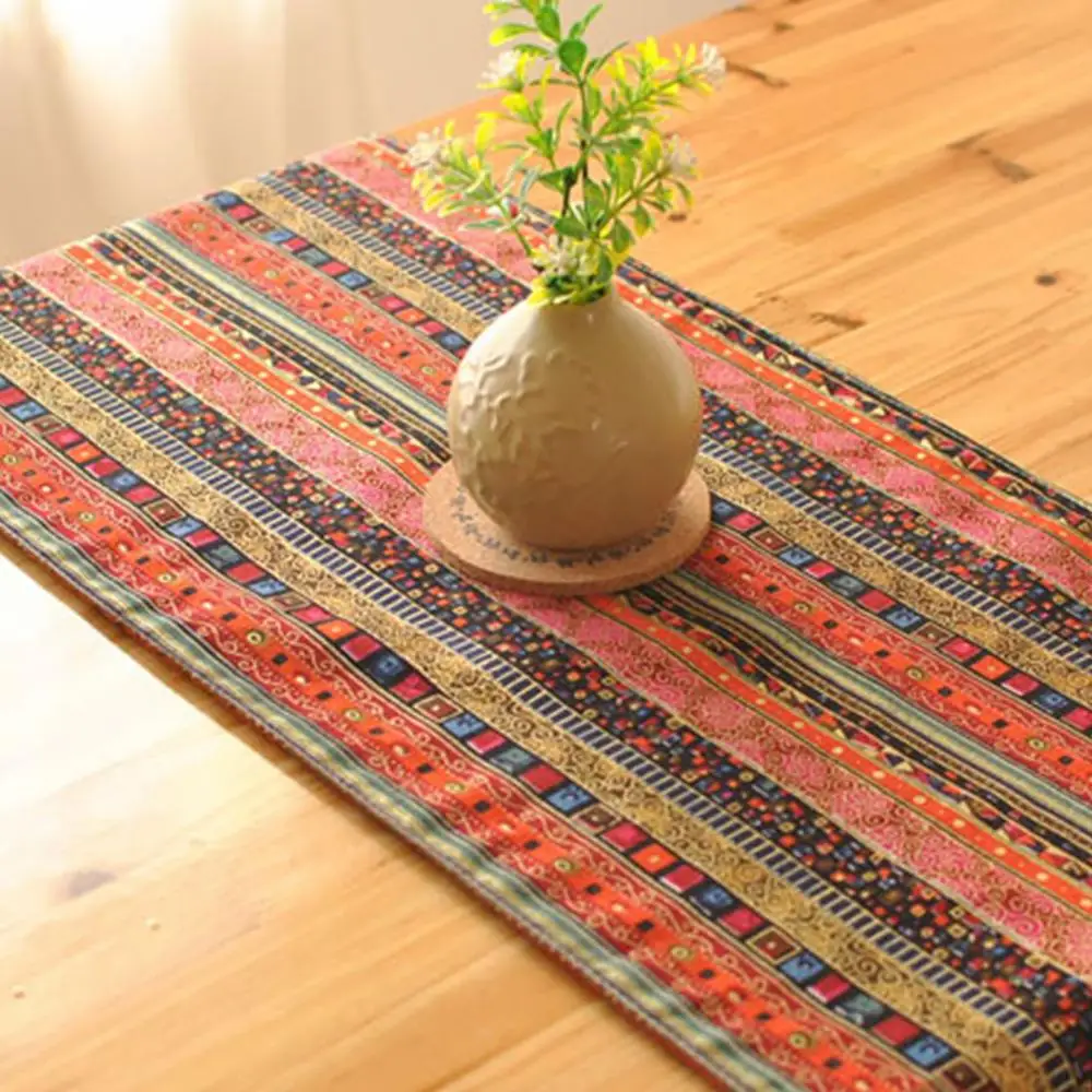 NAPEARL Custom Made Foreign  Modern European Style Garden Coffee Stylish Simplicity Tassels Table Runner Flags 30x140cm