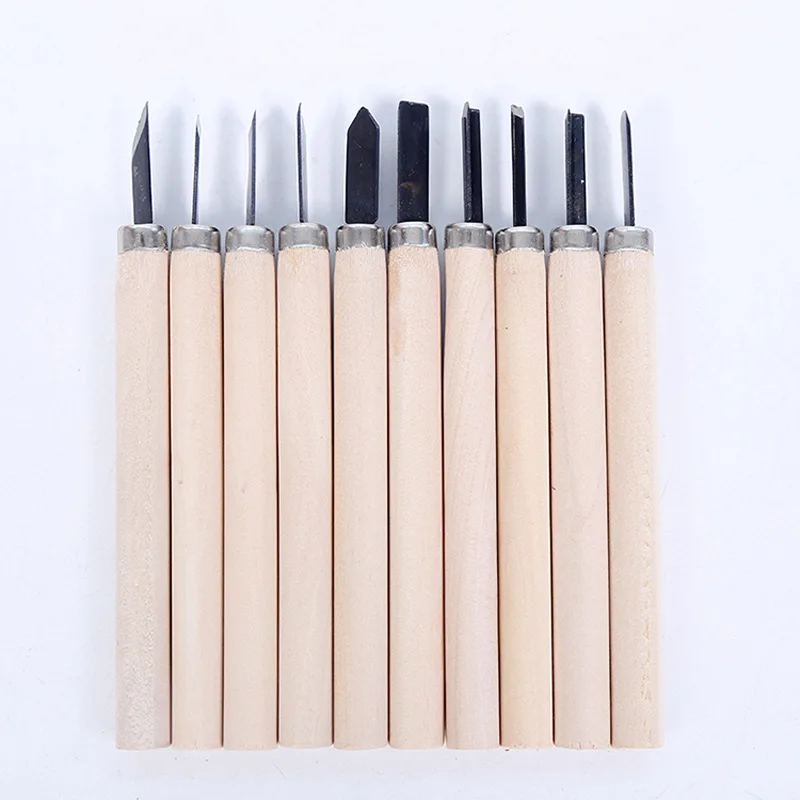12 stücke Professionelle Holz Carving Meißel Messer Hand Tool Set Für Grundlegende Detaillierte Carving Holzarbeiter Gouges – Detail 4