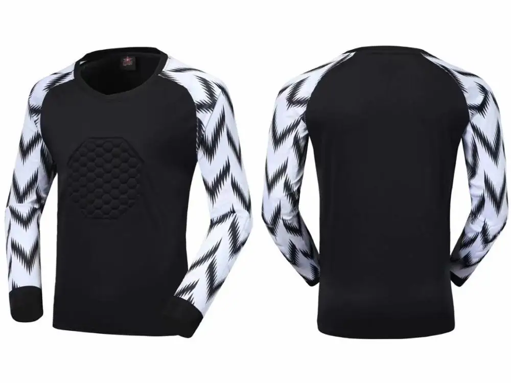 Youth Goalkeeper Soccer Jerseys Kit Adult Goalkeeper Football Uniform Sponge Protection padded Goalie Shirts Pants & Shorts