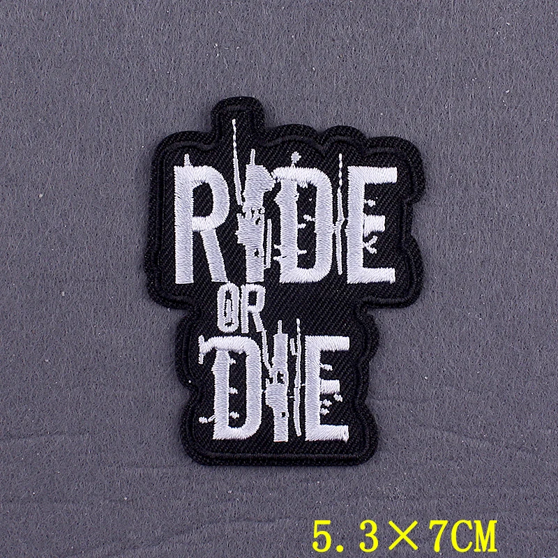 Toppe da motociclista Punk Iron On Patch per abbigliamento toppe termoadesive su giacca strisce di Gorilla fai da te sui vestiti accessorio a strisce