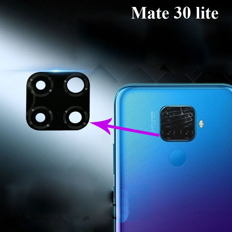 For Huawei Mate 30 lite 30lite Replacement Back Rear Camera Lens Glass Lens  For Huawei Mate30 lite Phone Parts mate30 lite