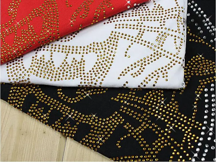 S-6XL Rhinestones Anime Cotton Mens short tshirt  Streetwear  hip hop Casual Hot drill top quality  S-5XL