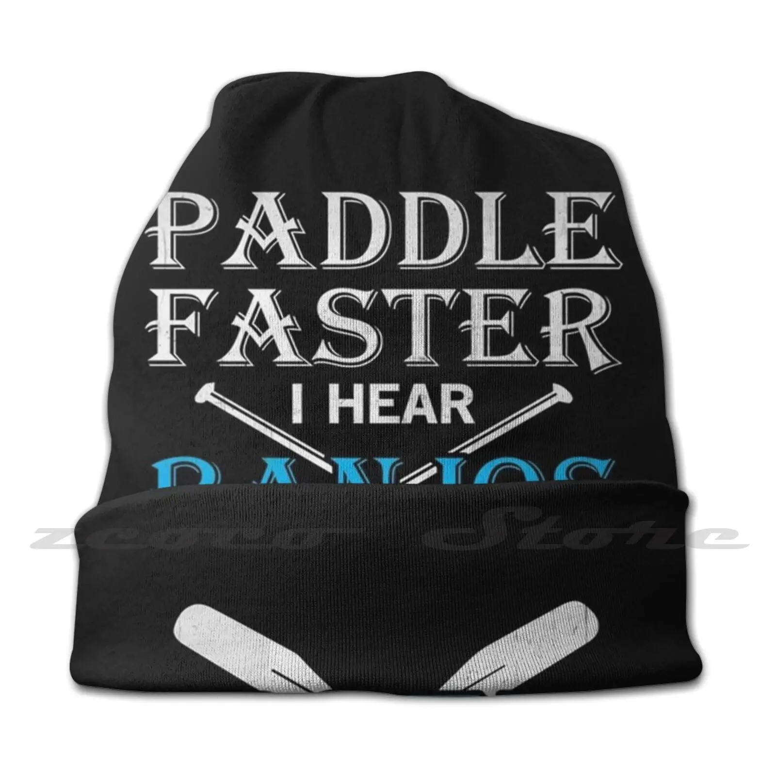 Kayak Canoe Kayaking Canoeing Kayaker Gift Personalized Pattern Knit Hats Plus Size Elastic Soft Cap Kayaking Idea Kayak