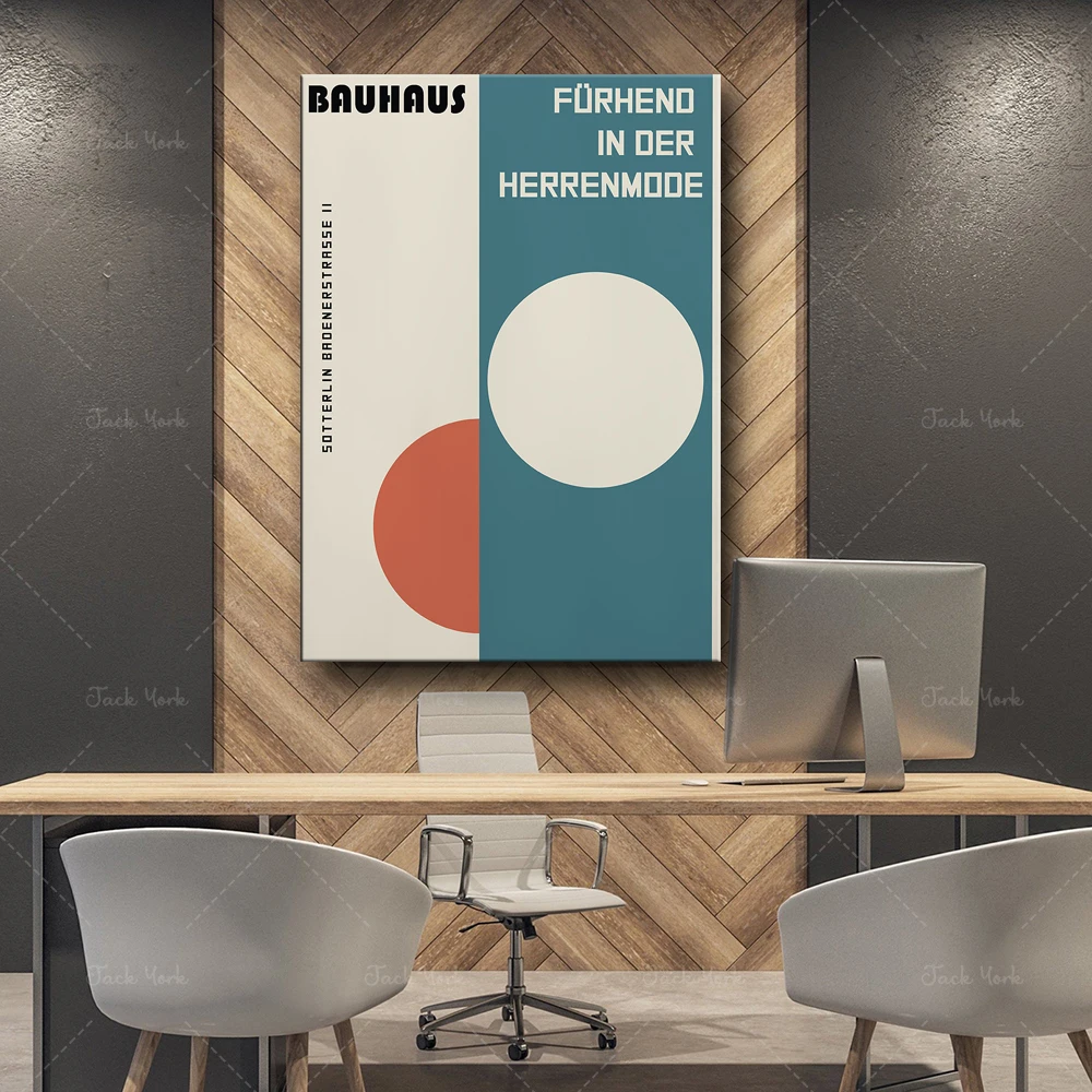Bauhaus Target Framed Bauhaus Retro Poster Geometric Shape Circles Modern Art Poster Bauhaus Art Minimal Shape Poster Modernist
