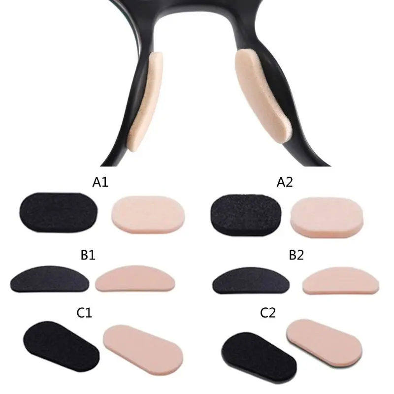 40Pcs Soft Foam Nose Pad Self Adhesive Anti-Slip Eyeglass Sunglasses Nose Pads 