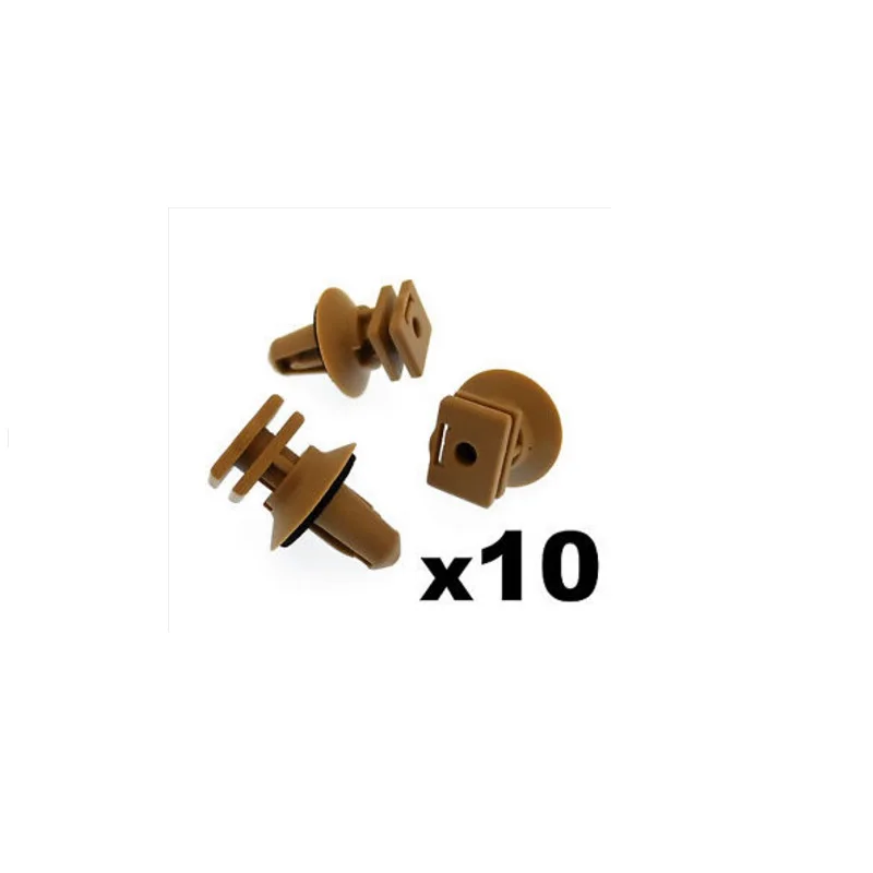 10x For BMW Interior Plastic Clips for Trims on Sill & Door Entrance- Biege Clips