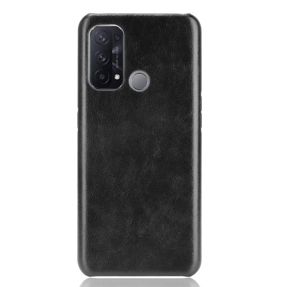 For Oppo Reno 5A CPH2199 Case Litchi Skin PU Leather Hard Back