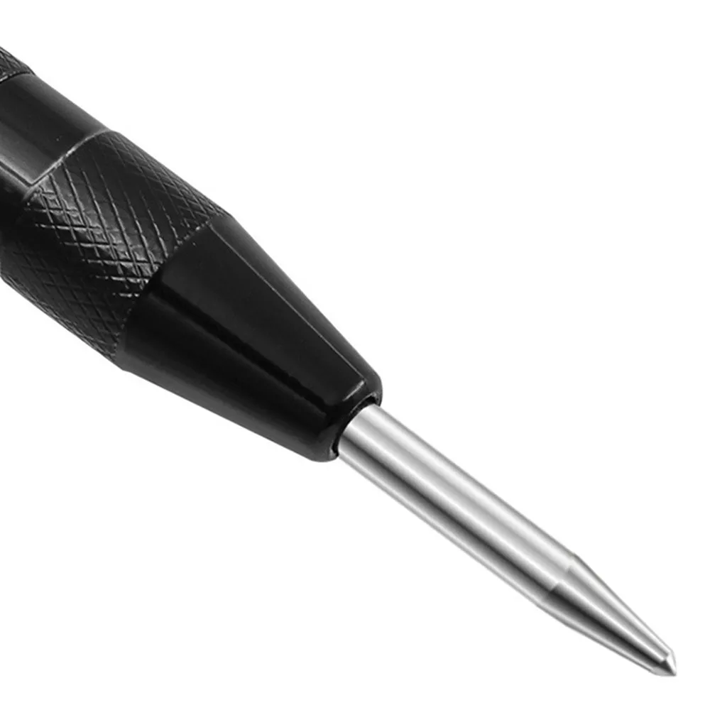 Automatic Center Pin Punch Woodworking Tools Spring Loaded Marking Metal Drill Bits Wood Press Dent Marker Tool