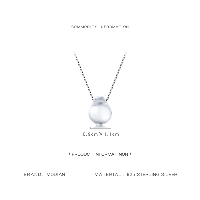 موديان-قلادة من الفضة الإسترليني عيار 2021 ، قلادة كريستالية شفافة ، قلادة قطرة ماء مضيئة ، قلادة عصرية للبنات ، مجوهرات فضية 925 #4