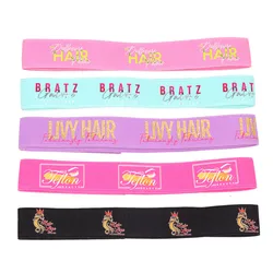 Peruca colorida para bordas, Melt Band Designer Headband, cinto para o cabelo Edge Slayer, elástico para colocar renda, logotipo personalizado