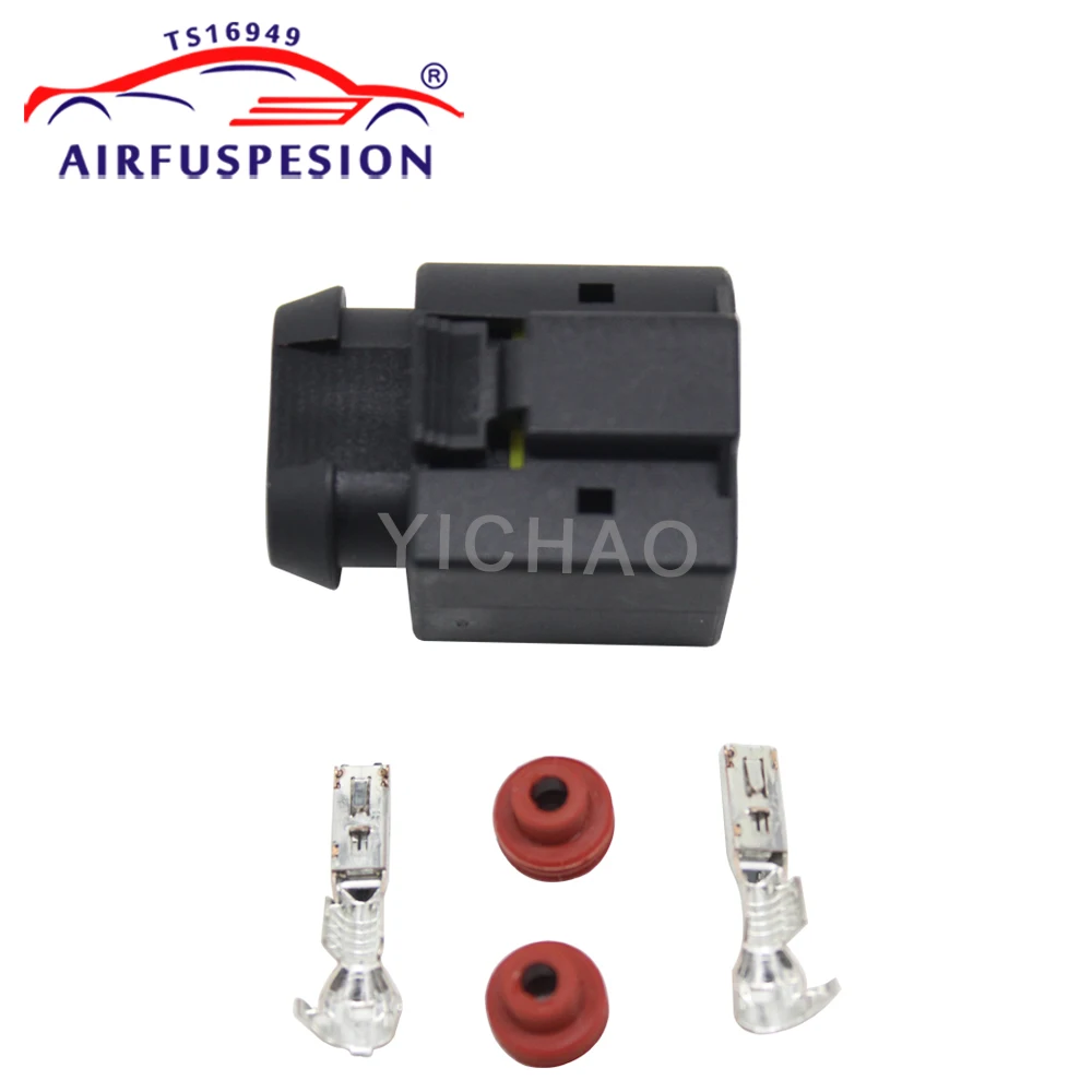 For Mercedes W221 W164 W251 W166 W222 AMK Discovery 4 Air Compressor Pump Motor Opposite Plug with Pin 2213200704 1643201204