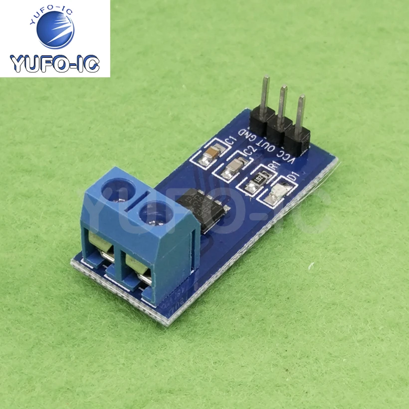 Free Ship 1PCS Acs712 Module 20A Range Current Detection Board ACS712ELCTR-20A Electric Current Sensor Module