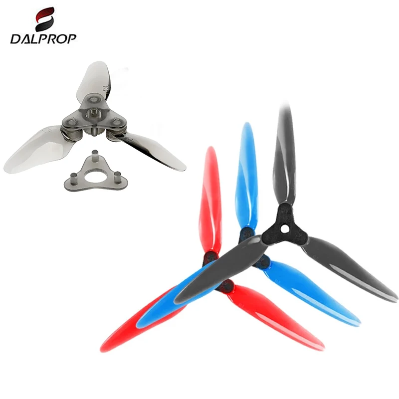 11.11DALPROP Fold F3/F6/F7 inch Foldable 3-Blade PC Folding Propeller for FPV Freestyle Long Throw LR Long Range Drone DIY Parts