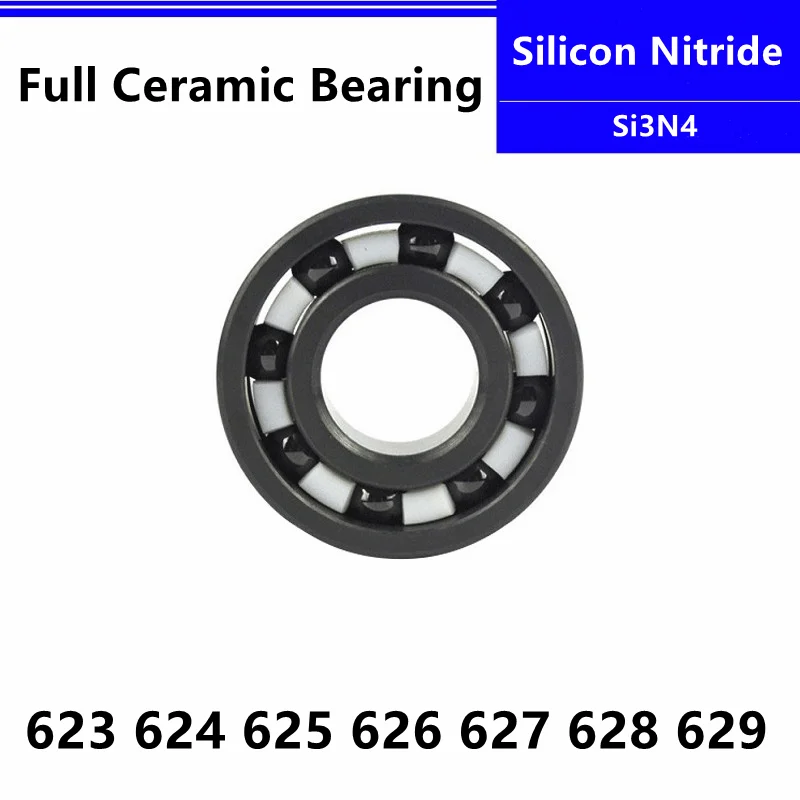 

4pcs Si3N4 Ceramic bearing 623 624 625 626 627 628 629 silicon nitride full Ceramic ball bearings