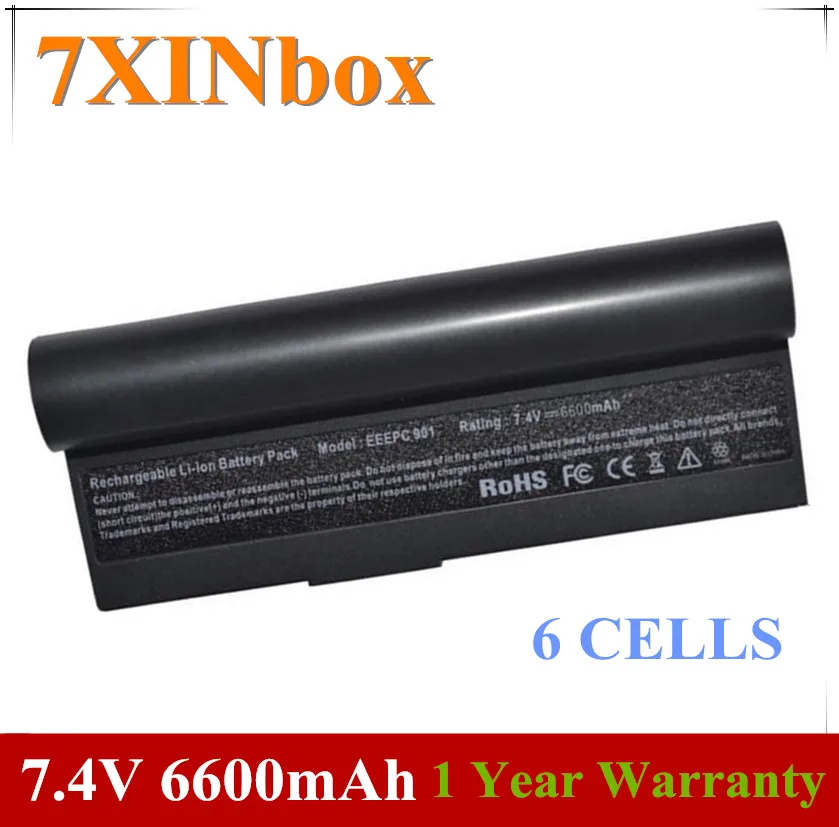 

7XINbox 7.4V 6600mAh AL22-901 AL23-901 AP23-901 Battery For Asus Eee PC 1000 1000HA 1000HAE 1000HD 901 901 904 904HA 904HD