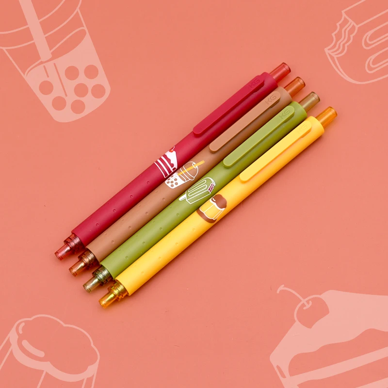 4 قطعة/الحزمة 2020 KACO جل القلم kaqugreen الملونة 0.5 مللي متر القلم الحبر الأسود MI قلم حبر الأساسية دائم ABS البلاستيك السلس الحبر هدية