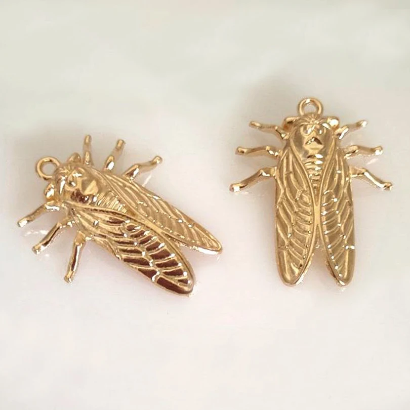 20pcs Cicada Charms for DIY Jewelry Making
