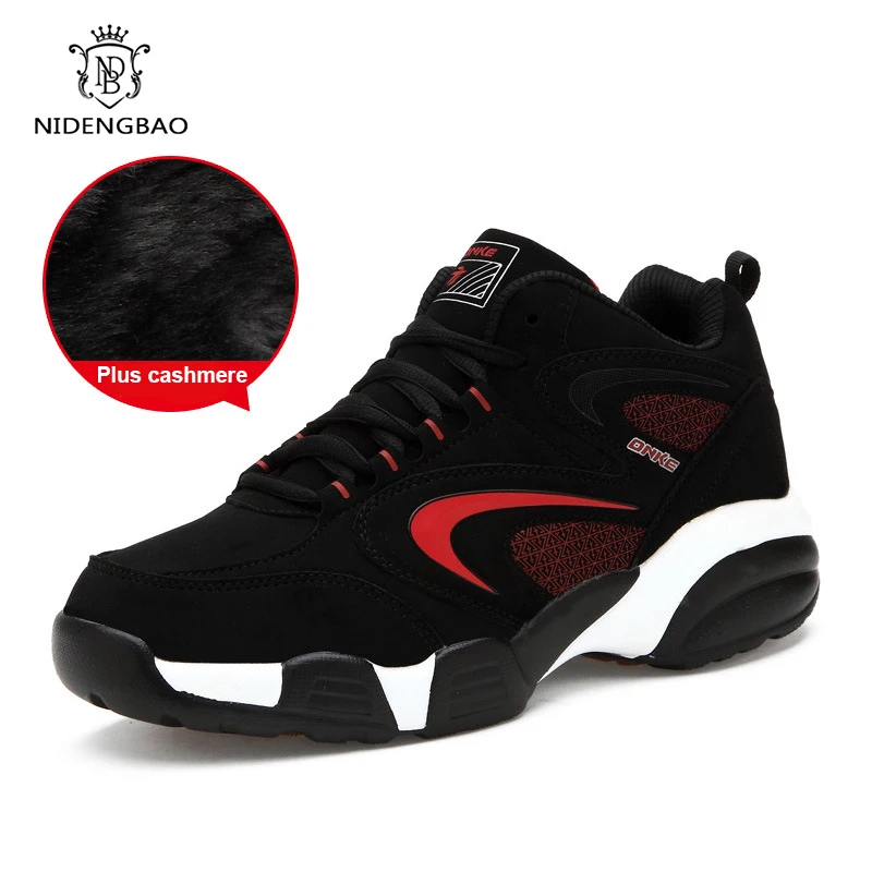 

New Men's Casual Shoes Couple Lovers Sneakers Lace Up Solid Black Rubber Outsole Footwear Leather Wear Resistance Running Shoes