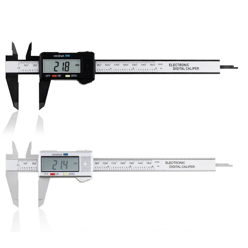 Digital Measuring Instrument Vernier Calipers Measure 150mm 6inch LCD Screen Electronic Reading Micrometer Ruler Measuring Tool