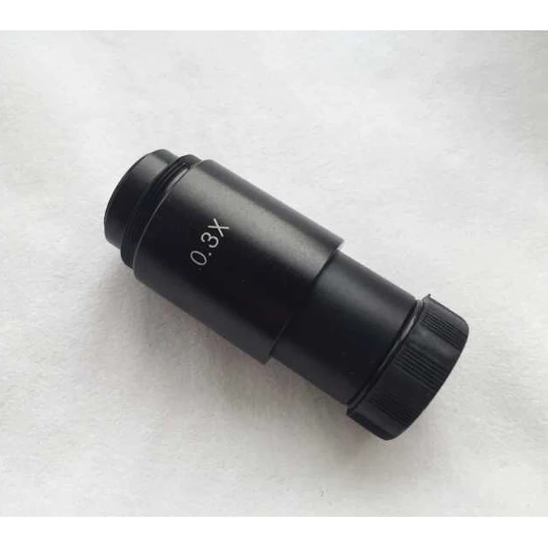 Mikroskopowa kamera obiektyw redukcyjny 0.3x obiektyw obiektyw C-Adapter do montażu Adapter 23.2mm do 30mm i 30.5mm