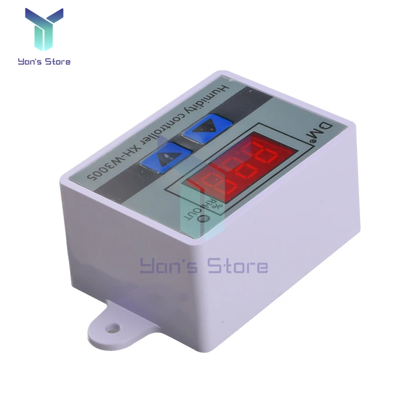 Imagem -06 - Sensor da Umidade do Controle do Relé 10a do Medidor de Umidade do Higrômetro do Humidistat do Controlador Xh-w3005 12v 24v 110v 220v