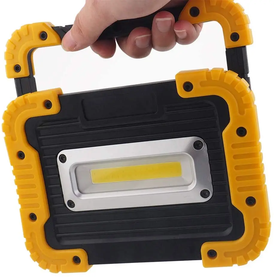 Rechargeable LED Work Light COB Waterproof Job Light Portable Floodlight for Job site Lighting, Car Repairing, Outdoor