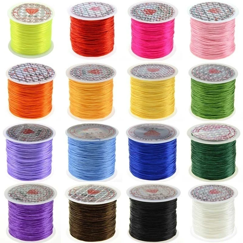 10M Sterke Elastische Kristal Threading String Kralen Koord voor Armbanden Diy Sieraden Maken Draad Koorden Rekbare Dikte 1mm