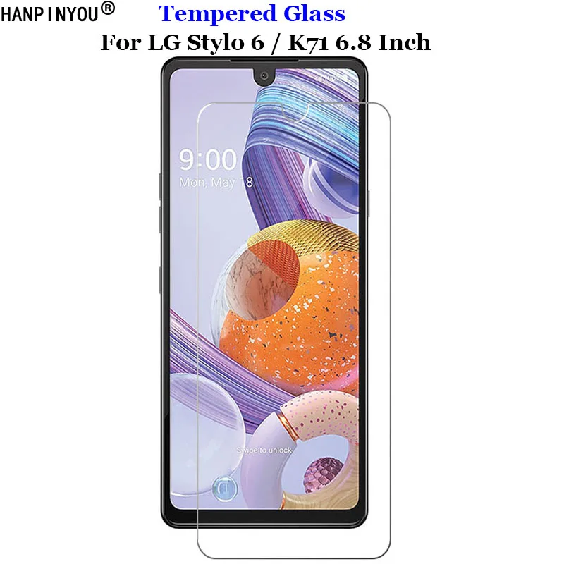 For LG Stylo 6 Stylo6 Tempered Glass 9H 2.5D Premium Screen Protector Film For LG K71 6.8