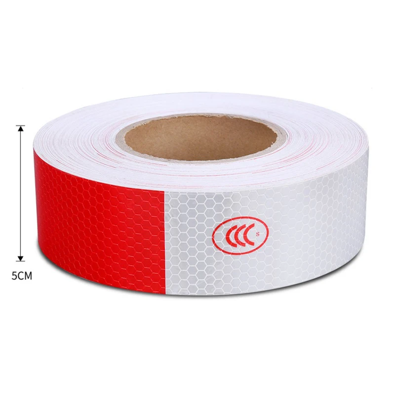 Reflective Tape Safety Warning Car Decoration Sticker Reflector Protective Tape Strip Film Auto Motorcycle Sticker image 3