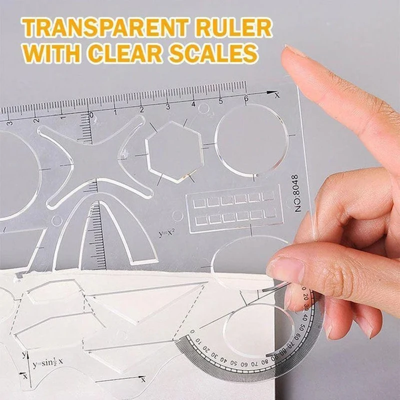 Bán Đa Năng Hình Học Thước Hình Học Vẽ Bản Mẫu Đo Thước Springhall Góc Và Vòng Tròn Máy Làm Vẽ