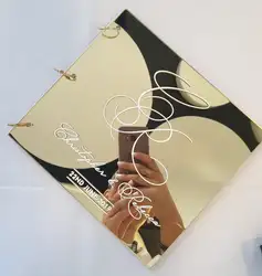 Customized Gold Wedding Guestbook engraved mirror sliver Photo album anniversary Wedding gifts rustic guest book baby shower