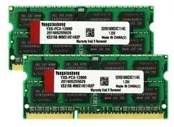 Evrensel DDR3 DDR3L 4GB 8GB 1600MHz dizüstü bellek PC3L-12800 olmayan ECC 1.35V 204Pin SODIMM RAM dizüstü bilgisayar için dizüstü CL11 Unbuffered