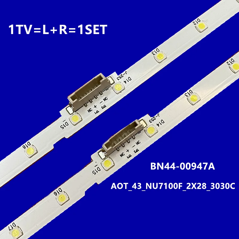 

Подсветка для телевизора диагональю 43 дюйма, 2 шт. UE43NU7100U AOT_43_NU7100F_2X28_3030C BN44-00947A UE43NU7120U UE43NU7170U