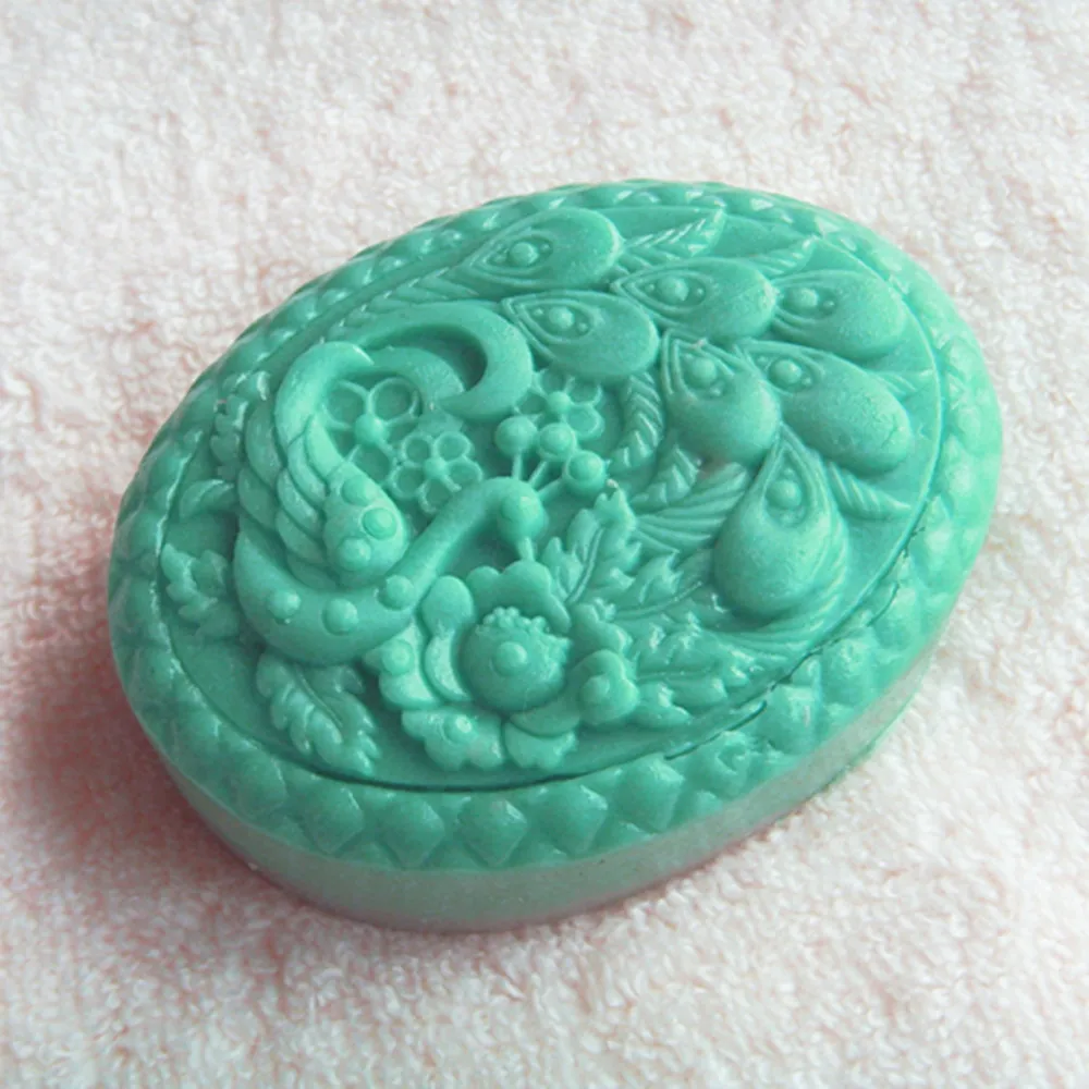 Peacock Design Silicone Mould, Handmade Soap Making  Mold, Fragrance Wax Gypsum, Resin Crafts Molds